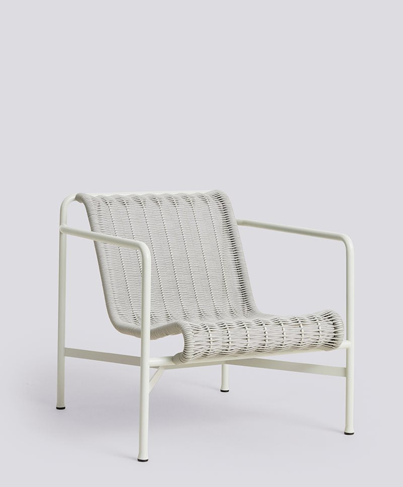 HAY - Palissade Cord Lounge Chair Low - Sky Grey - PRE ORDER
