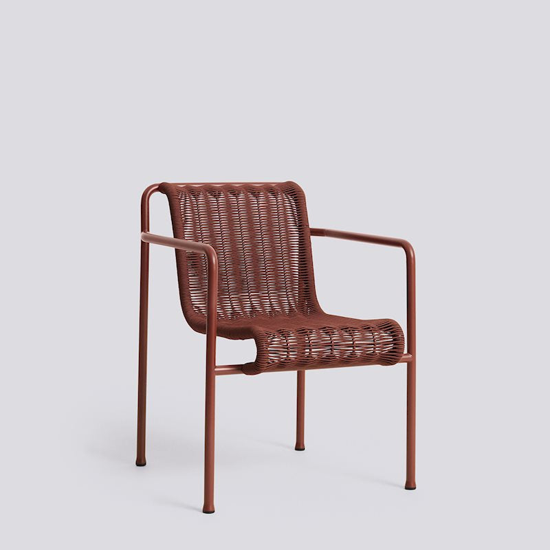 HAY - Palissade Cord Dining Armchair -  Iron Red - PRE ORDER