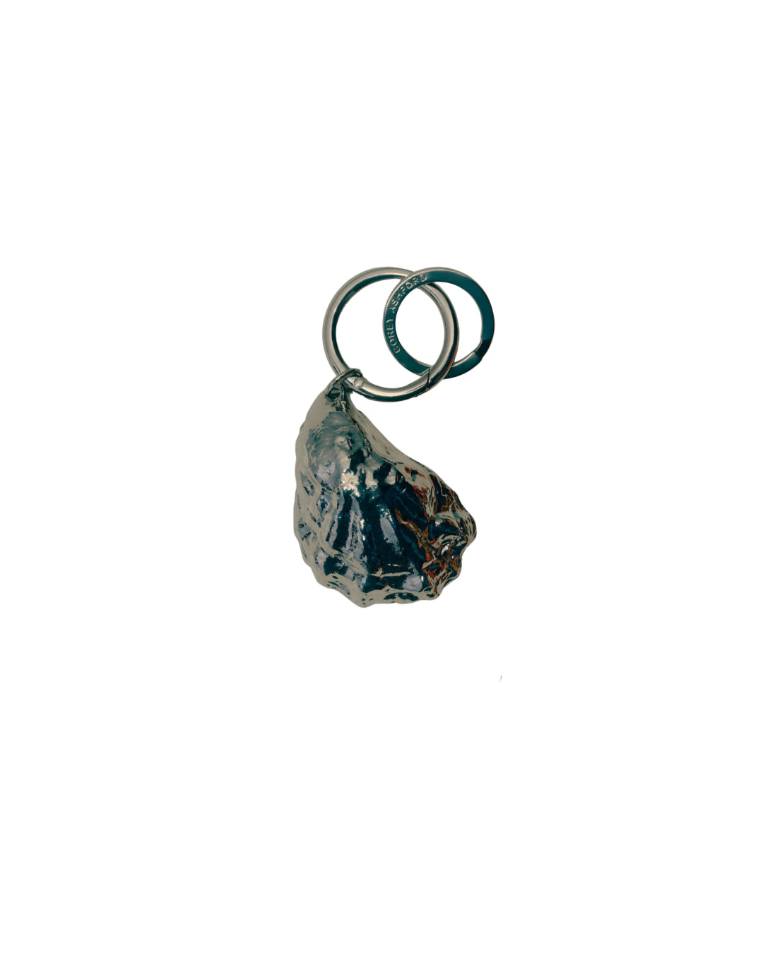 Corey Ashford - Oyster Keyring - Silver