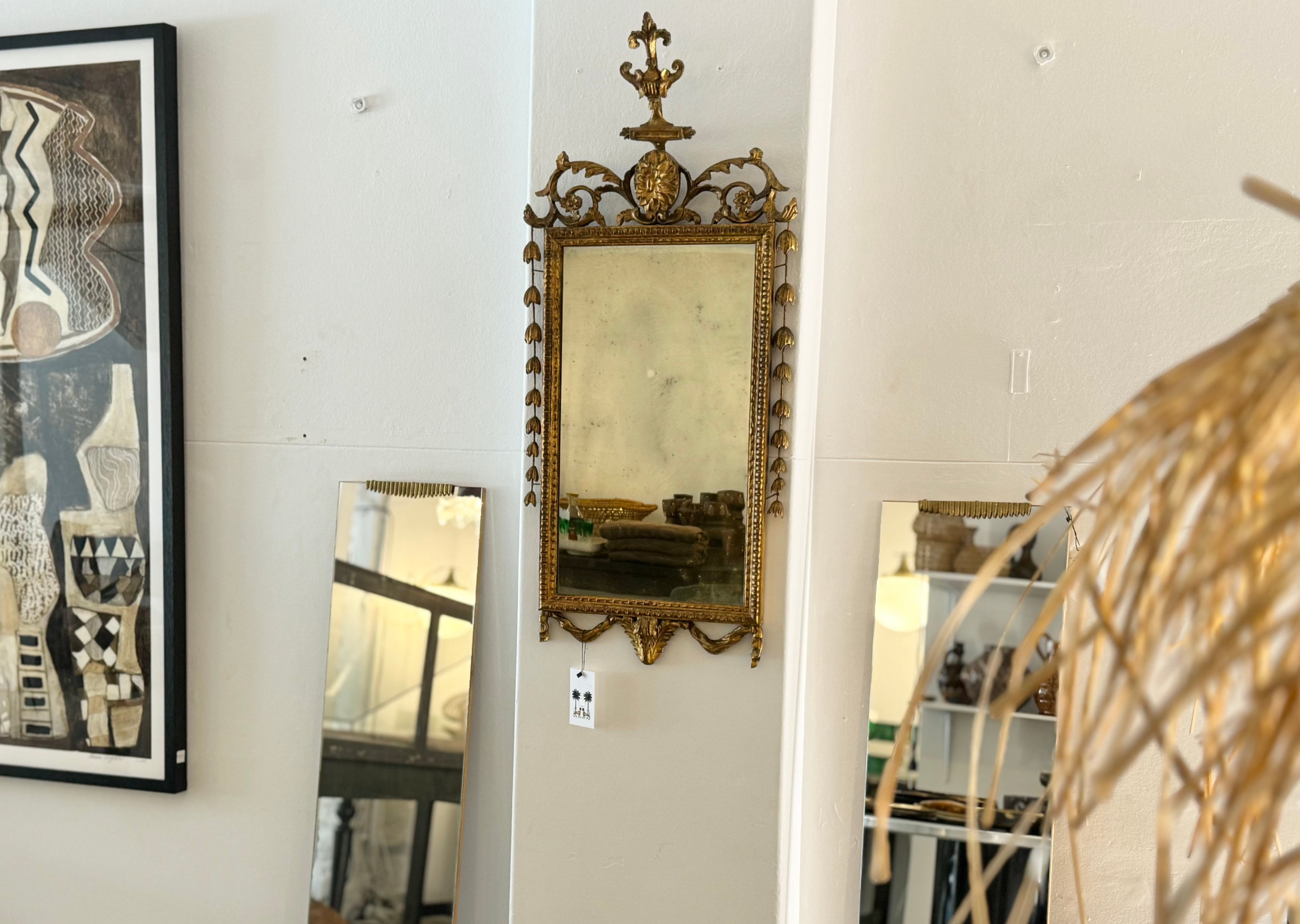 Late 19th century Firenze Italy, style of Louis XVI mirror