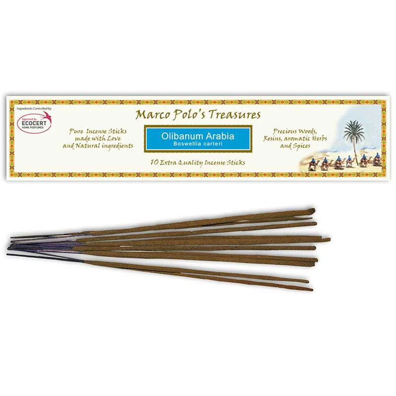 Marco Polo's Treasures - Olibanum Arabia 10pk Incense Sticks