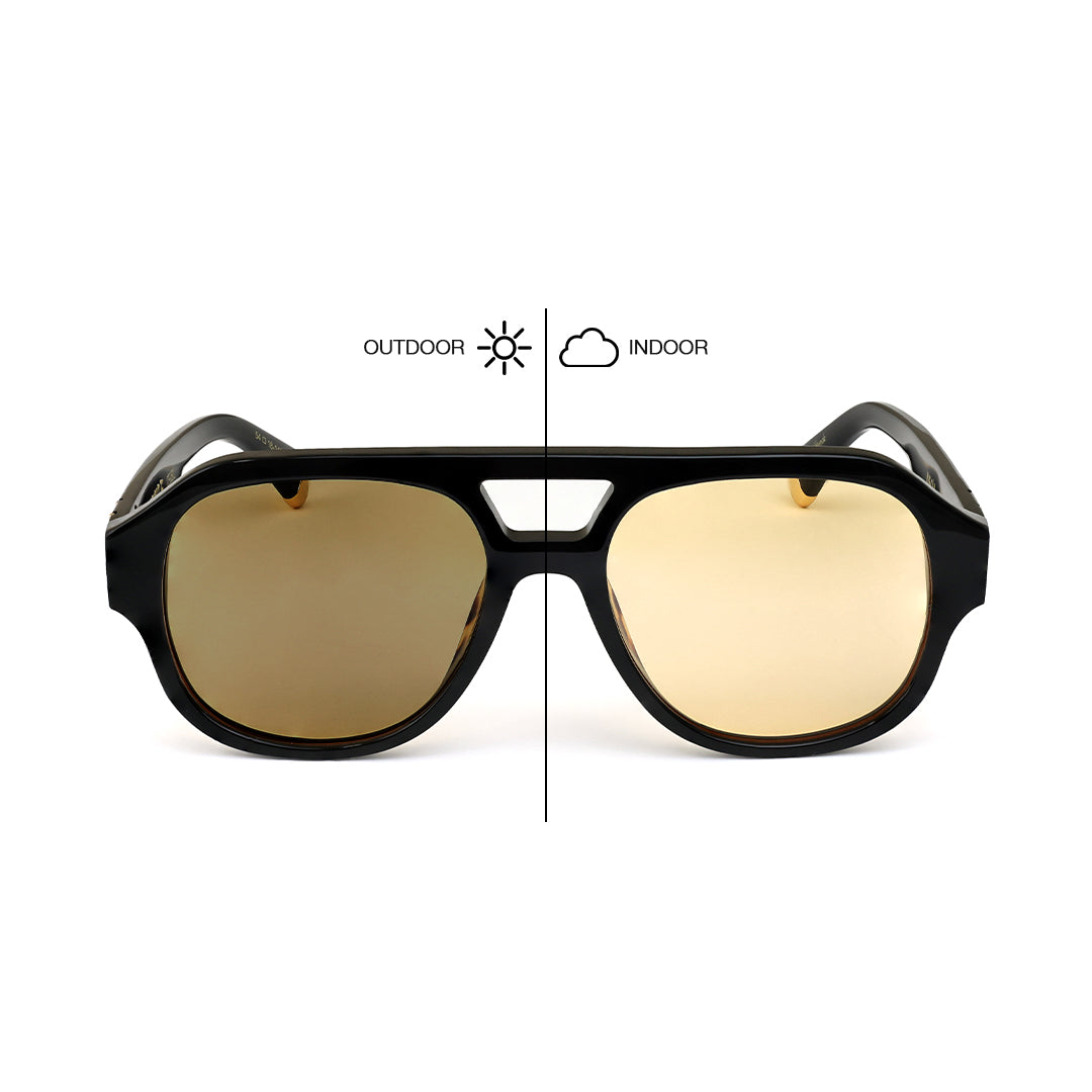 Oscar & Frank - Le Style / Gloss Black Yellow Lens