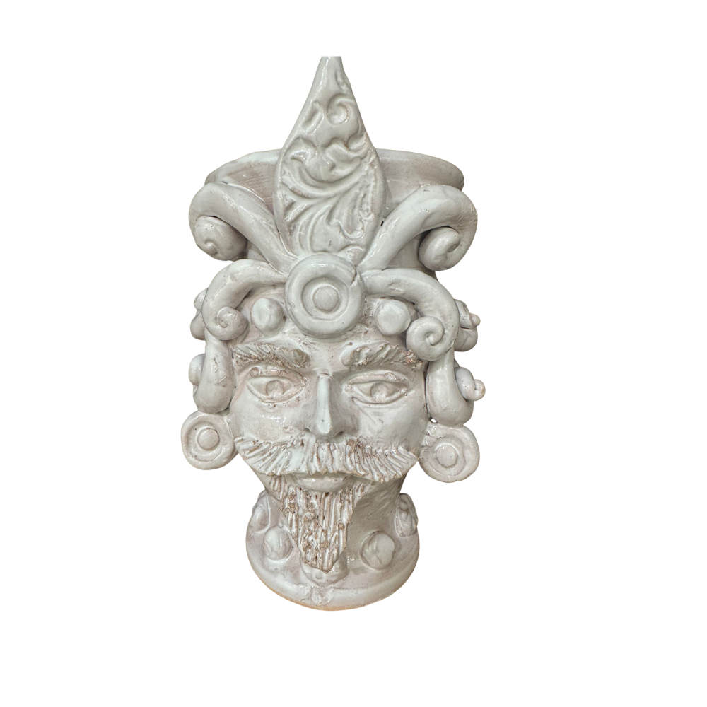 Italian Sicilian ceramic vessel (23cm x 13cm)