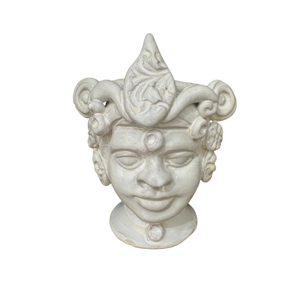 Italian Sicilian ceramic vessel (18cm x 16cm)