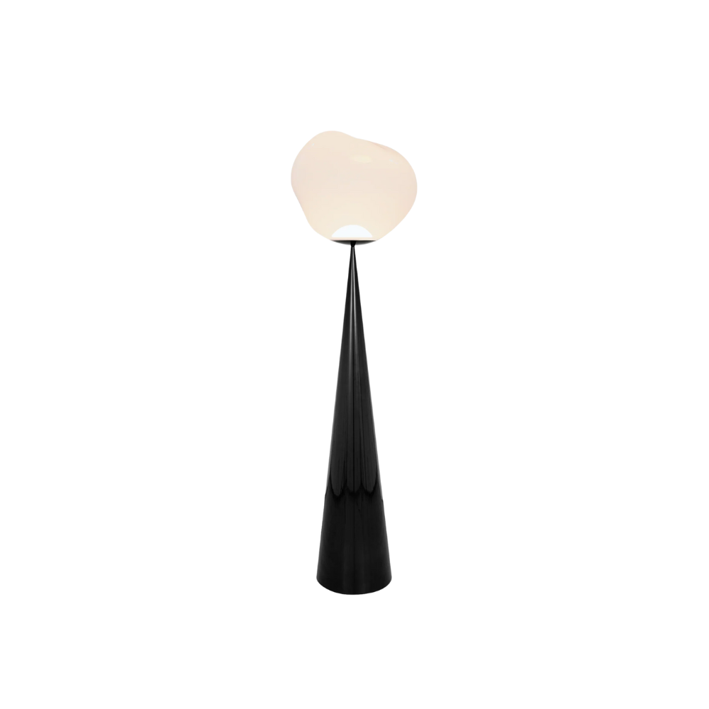 Tom Dixon - Melt Cone Fat Floor Lamp Opal/Black