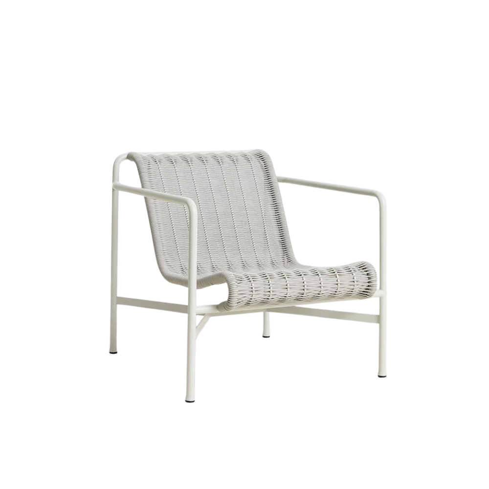 HAY - Palissade Cord Lounge Chair Low - Sky Grey - PRE ORDER