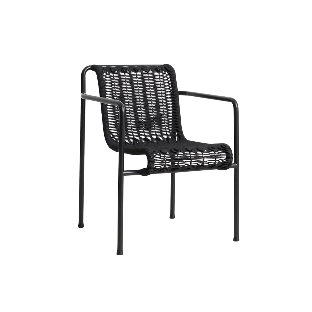 HAY - Palissade Cord Dining Armchair -  Anthracite