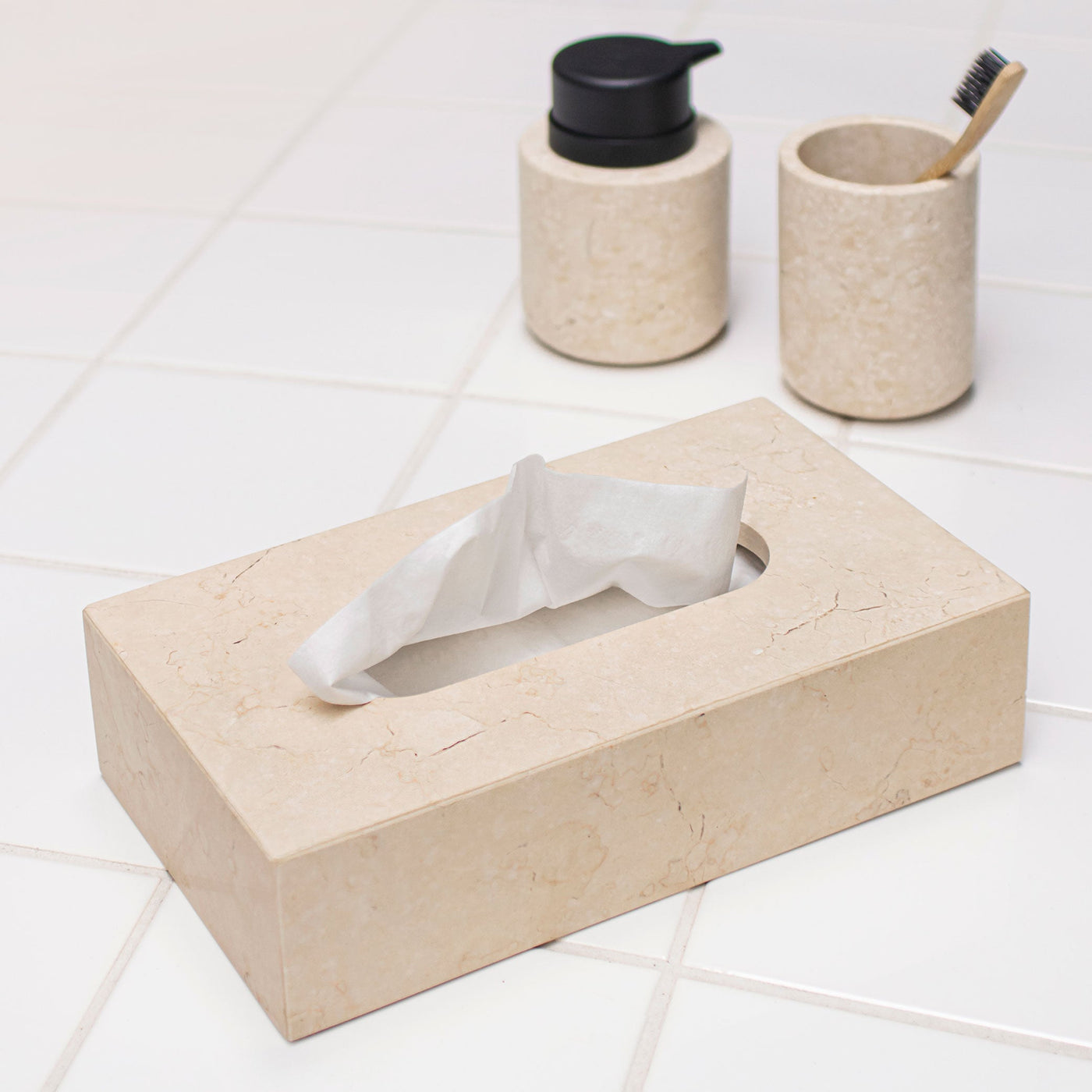 Mette Ditmer Marble Tissue Cover - Sand