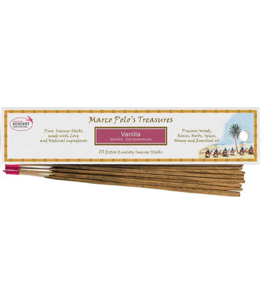 Marco Polo's Treasures - Vanilla 10pk Incense Sticks