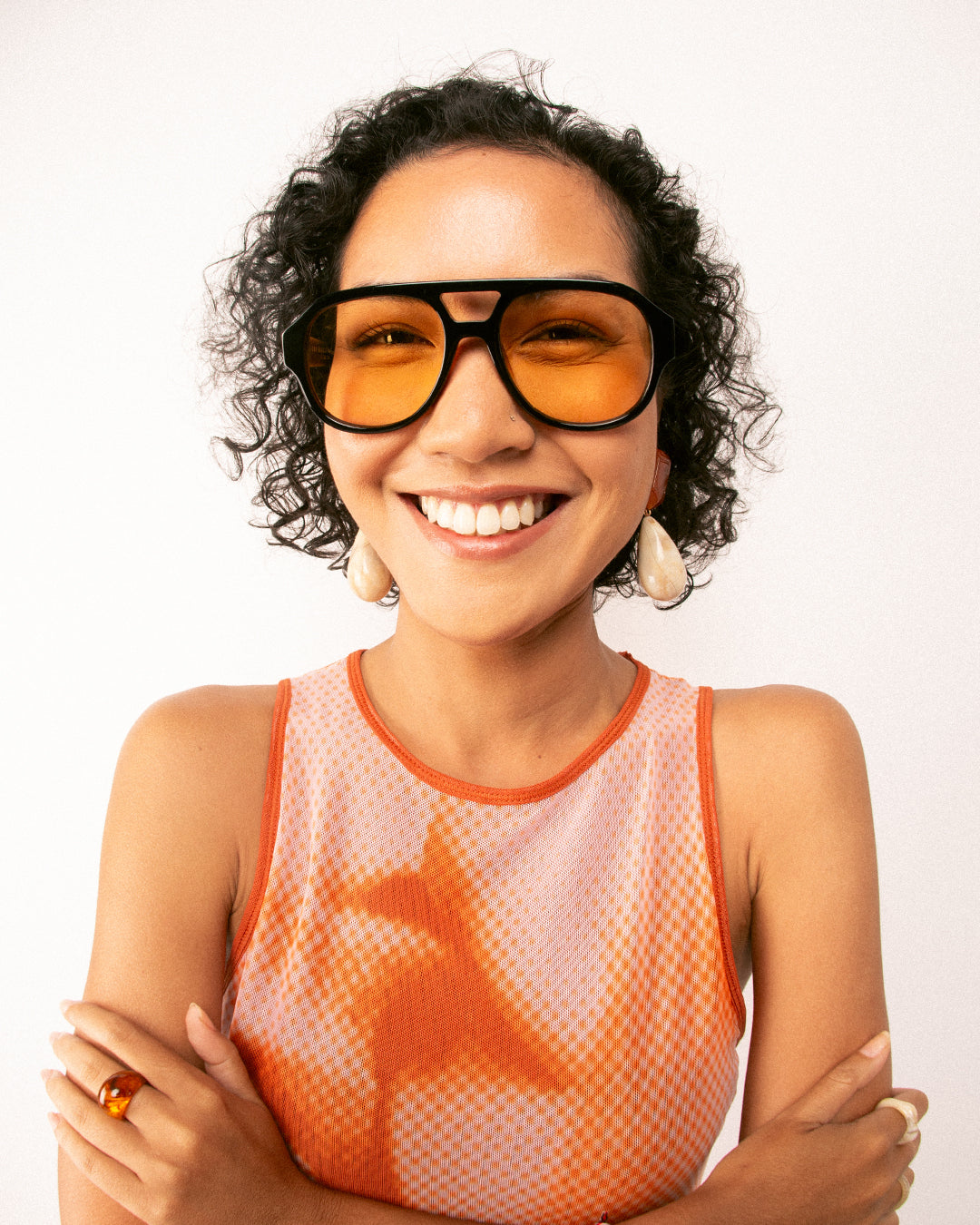 Oscar & Frank - Le Style / Gloss Black Yellow Lens