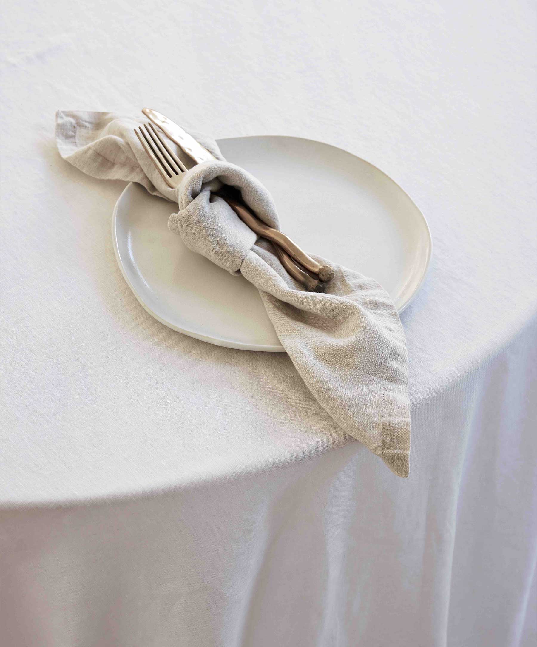 Cultiver - Set of 4 Linen Table Napkins - Natural