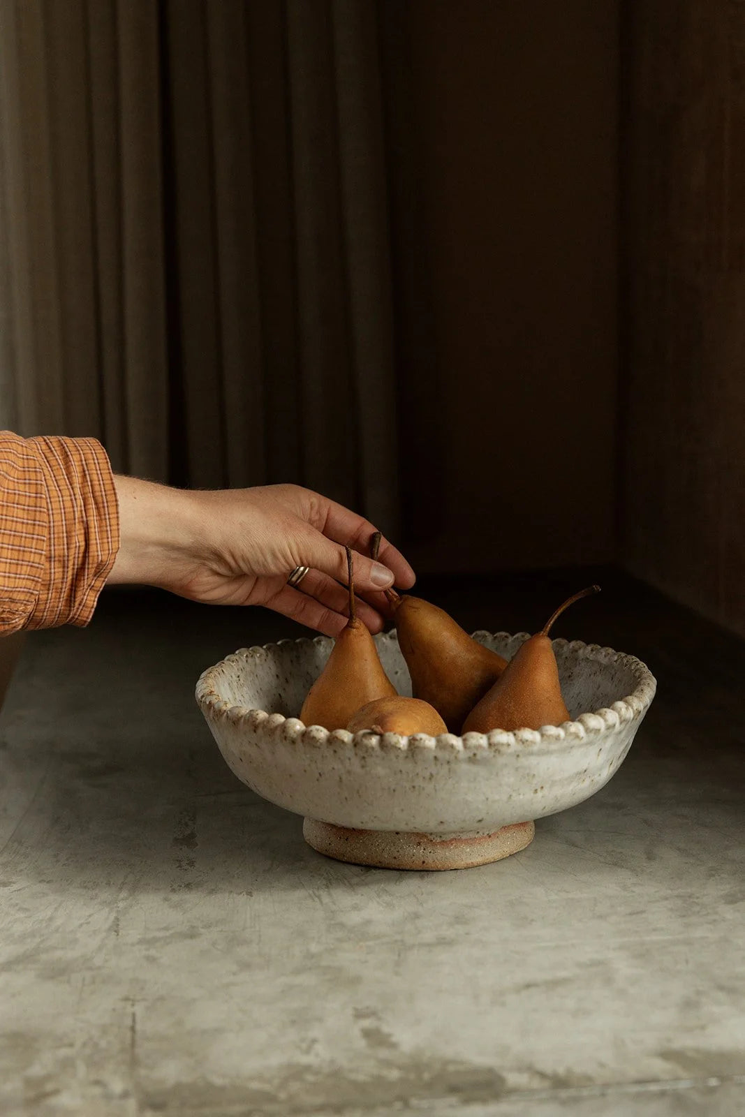 Ochre Ceramics - Pearl Sharing Bowl- Luna
