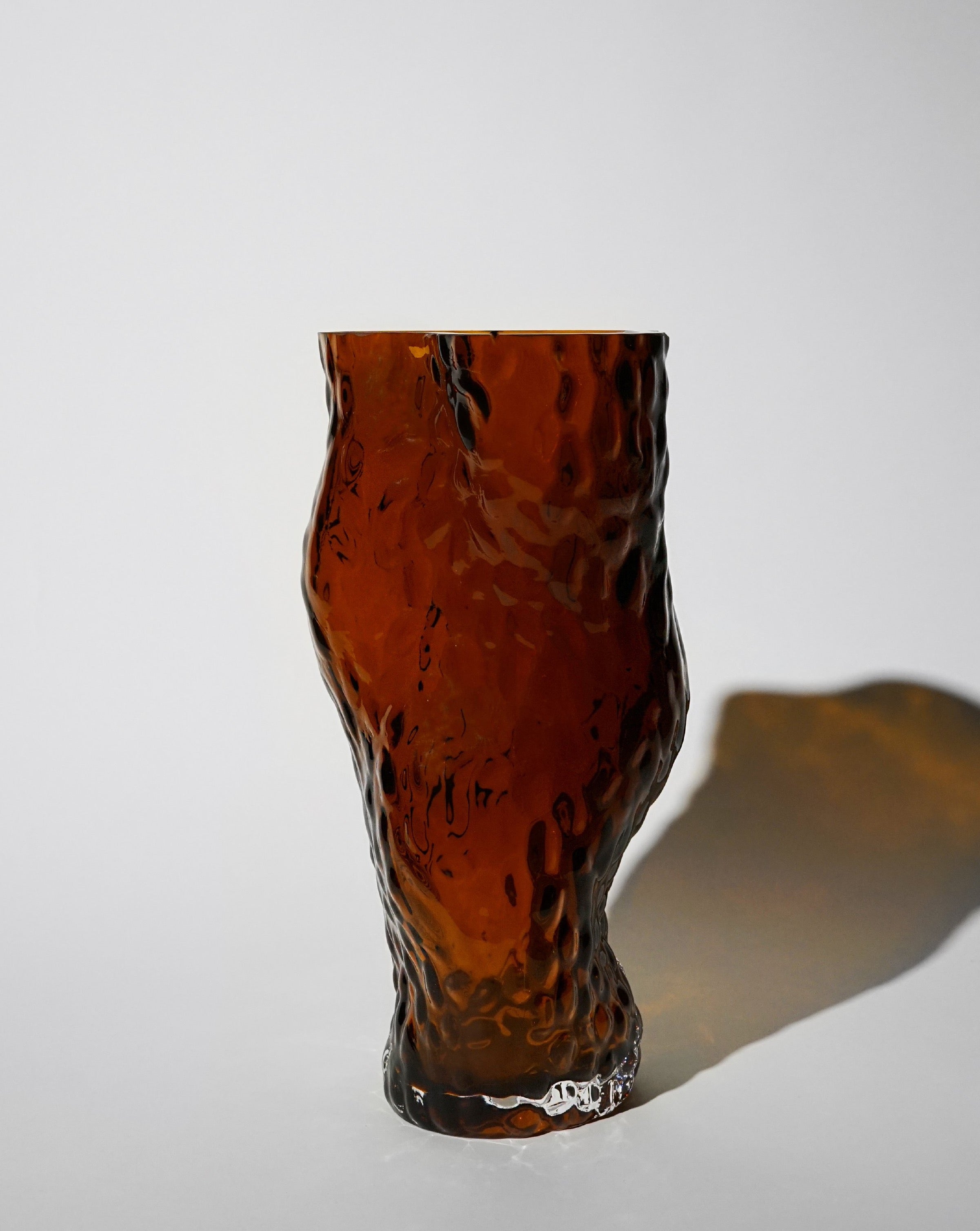 Hein Studio - Ostrea Rock Glass Vase - Rust