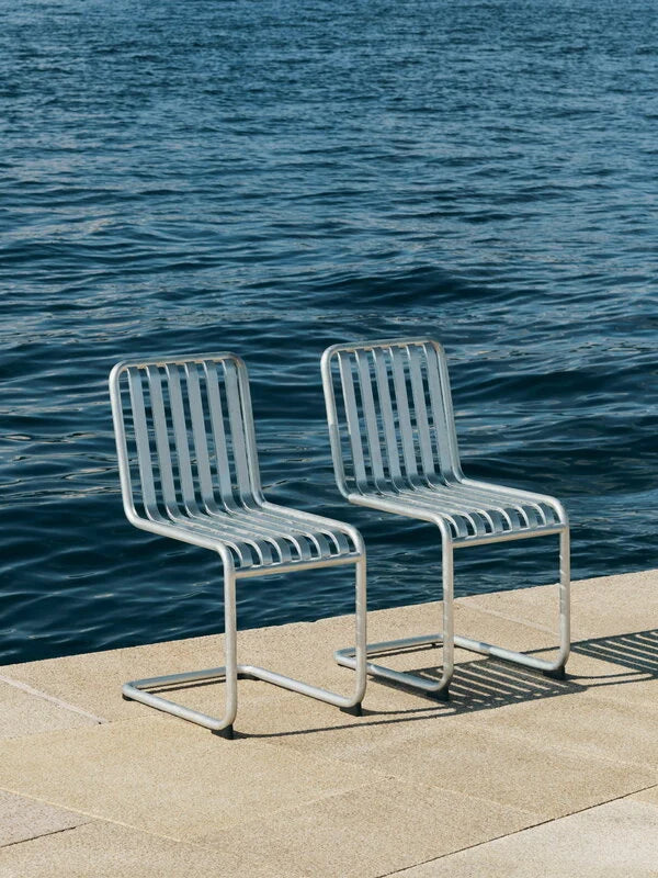 HAY - Palissade Cantilever chair - Hot galvanized