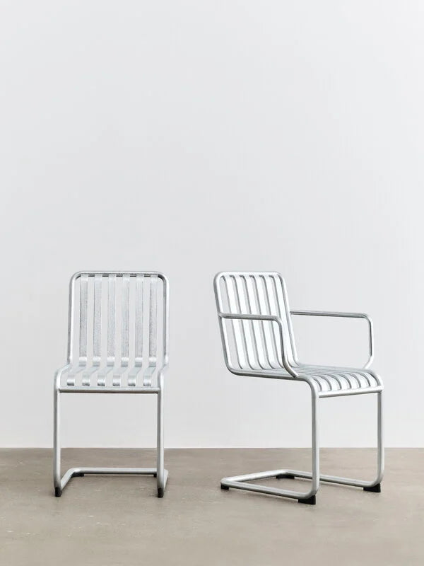 HAY - Palissade Cantilever chair - Hot galvanized