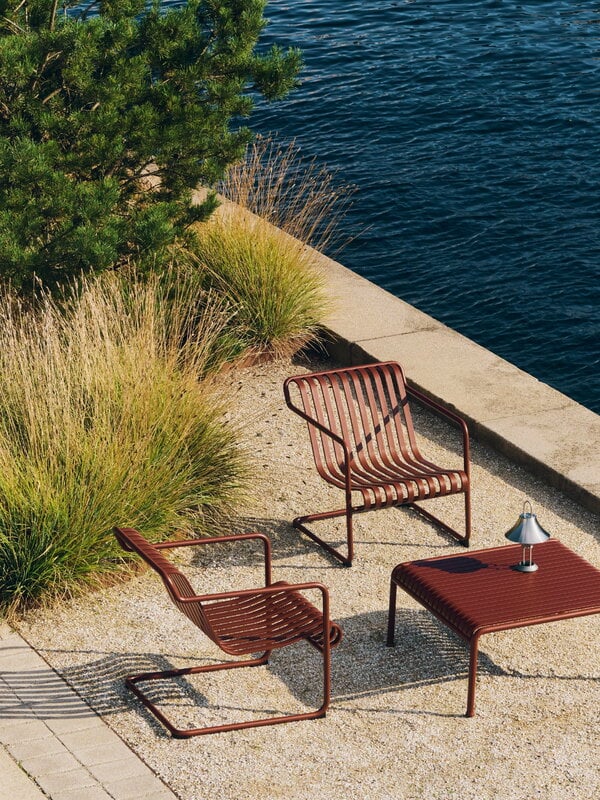 HAY - Palissade Cantilever lounge chair low - Iron Red