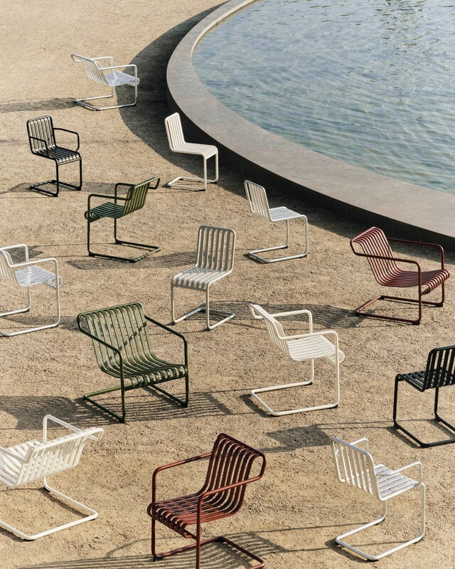HAY - Palissade Cantilever lounge chair low - Sky grey