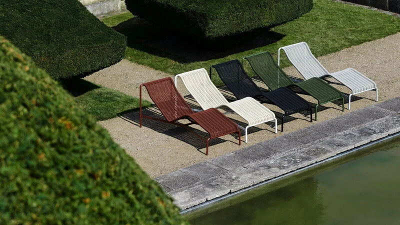 HAY - Palissade Cord Chaise Longue - Cream White