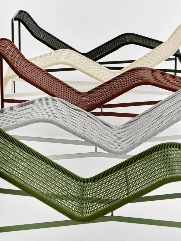 HAY - Palissade Cord Chaise Longue - Olive