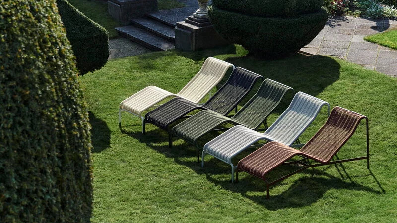 HAY - Palissade Cord Chaise Longue - Anthracite
