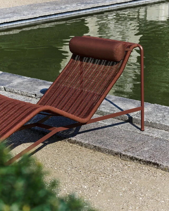 HAY - Palissade Cord Chaise Longue - Iron Red
