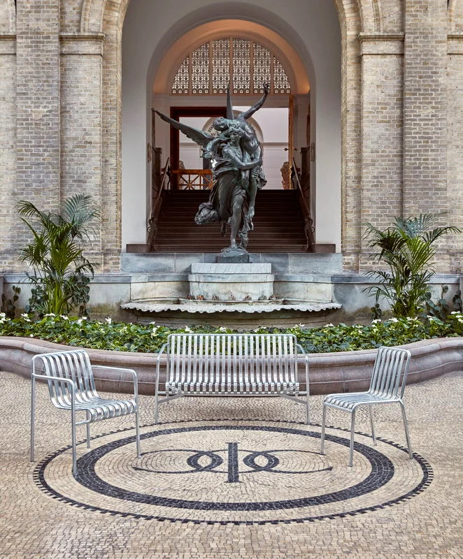 HAY - Palissade Dining Armchair - Hot Galvanised