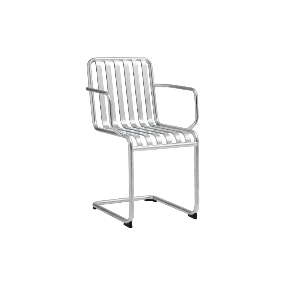 HAY - Palissade Cantilever armchair - Hot galvanized