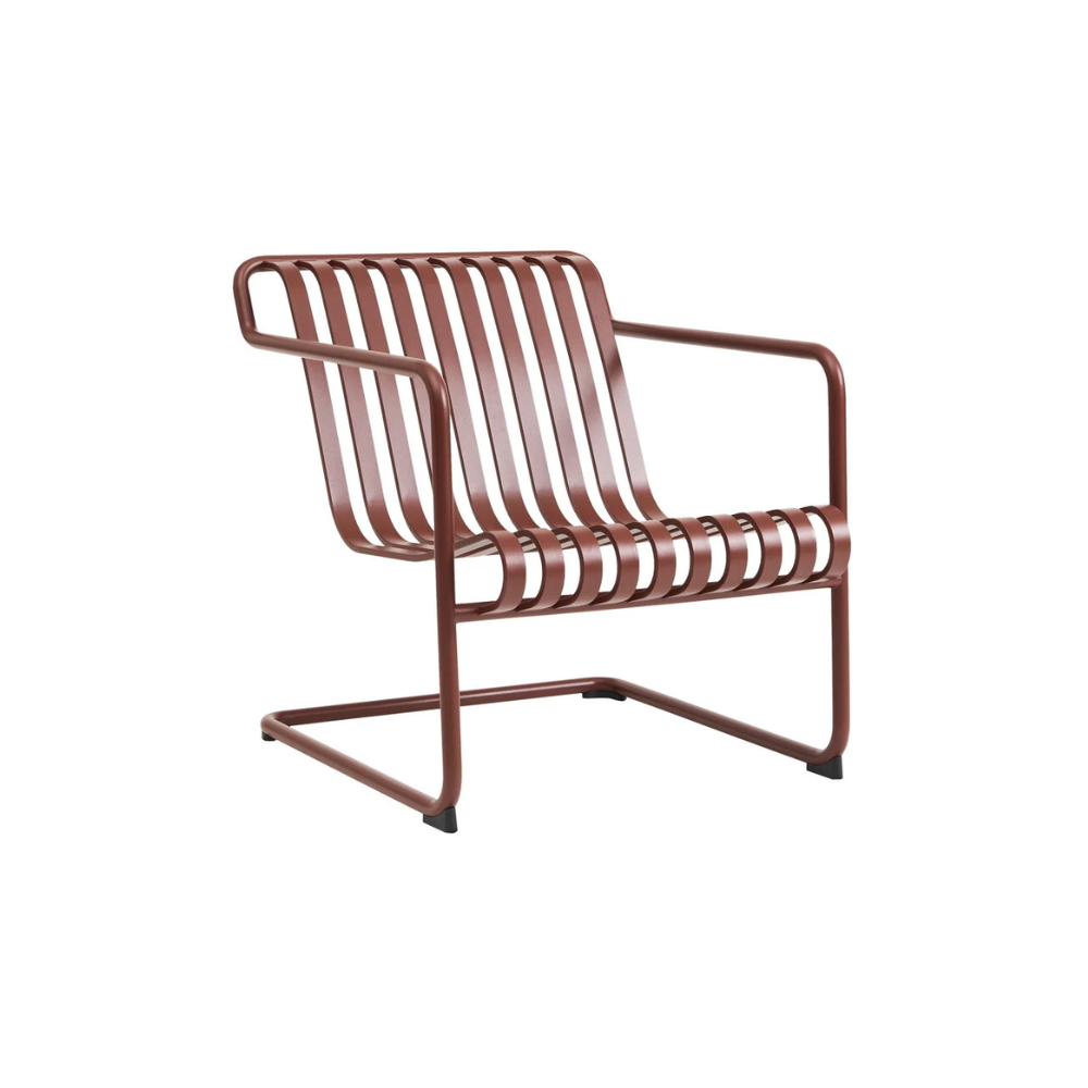 HAY - Palissade Cantilever lounge chair low - Iron Red