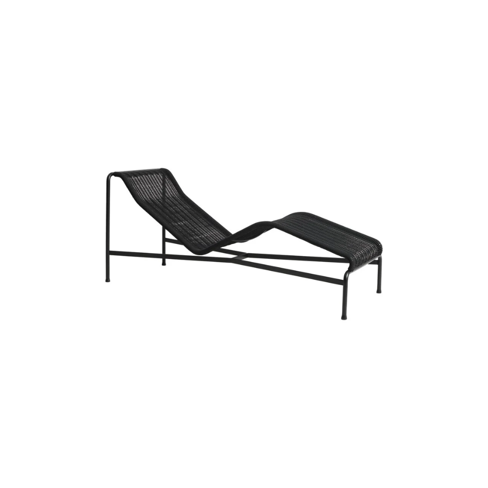 HAY - Palissade Cord Chaise Longue - Anthracite