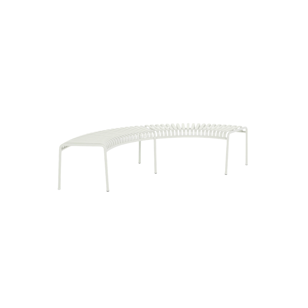 HAY - Palissade Park Bench with Middle Leg - Cream White