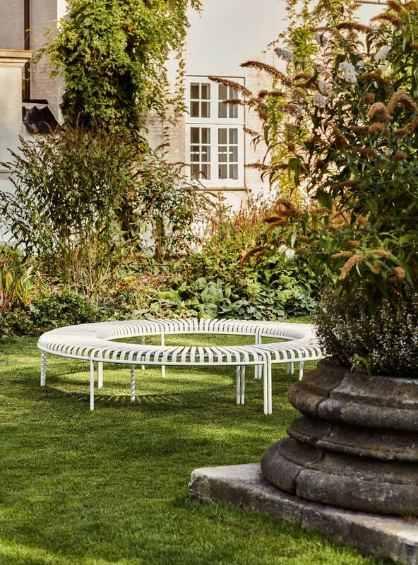 HAY - Palissade Park Bench with Middle Leg - Cream White