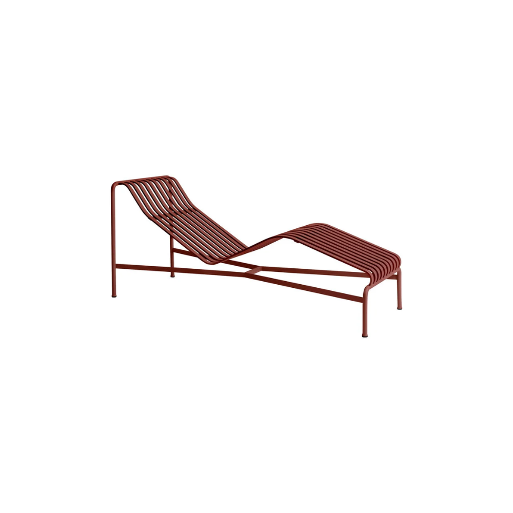 HAY - Palissade Chaise Longue - Iron Red