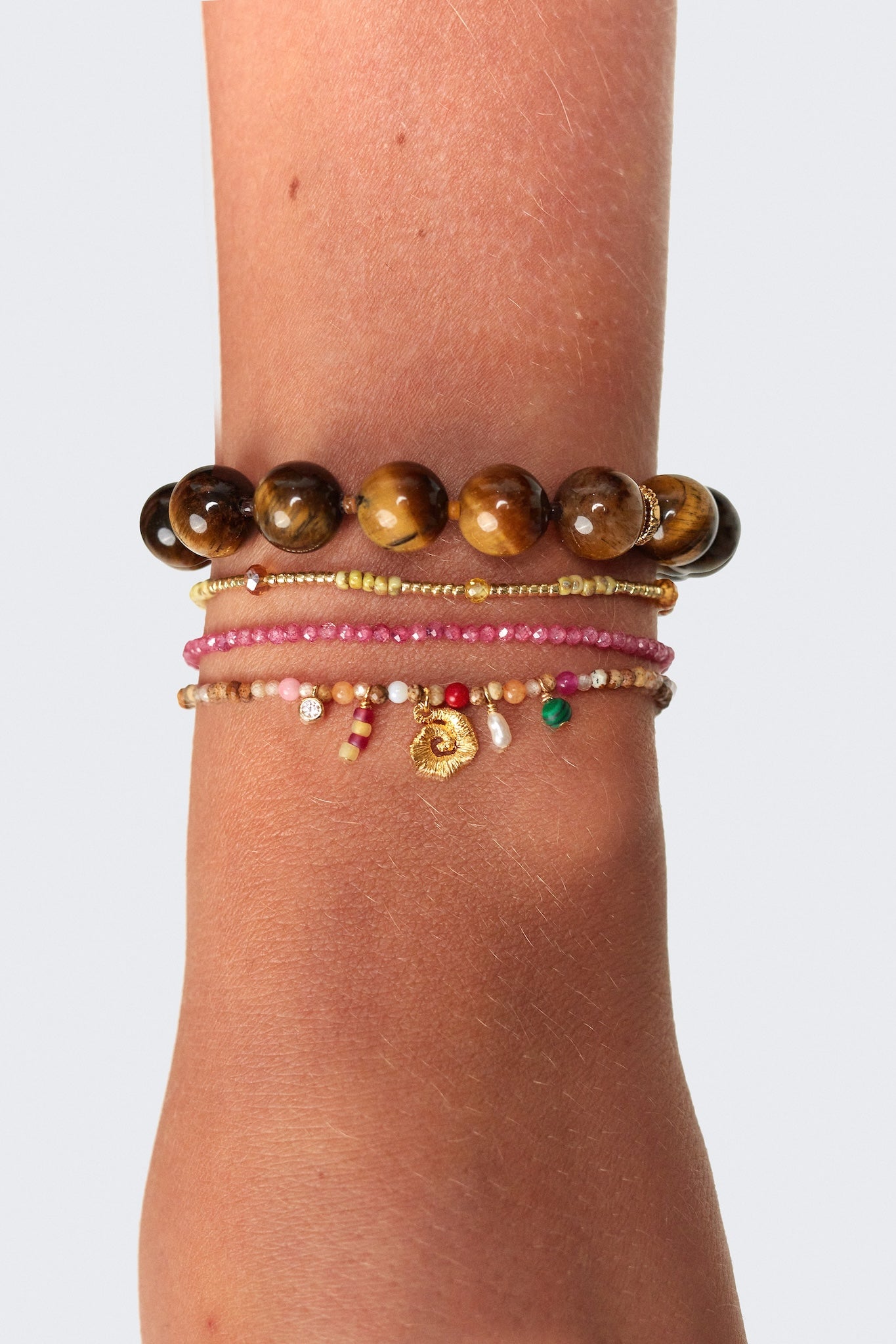 ANNI LU - Pink Mood Bracelet - Hibiscus Soda