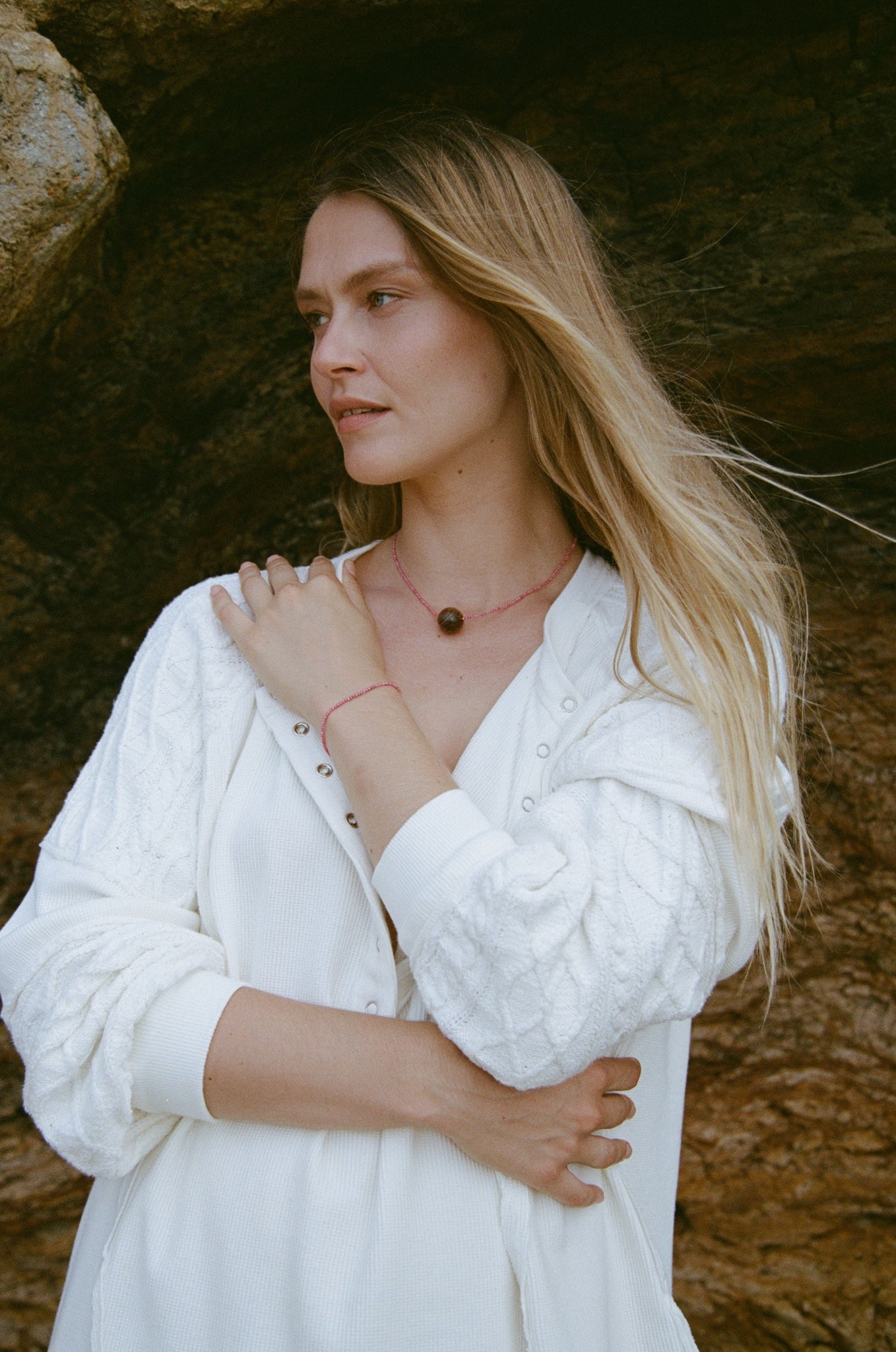 ANNI LU - Pink Mood Bracelet - Hibiscus Soda