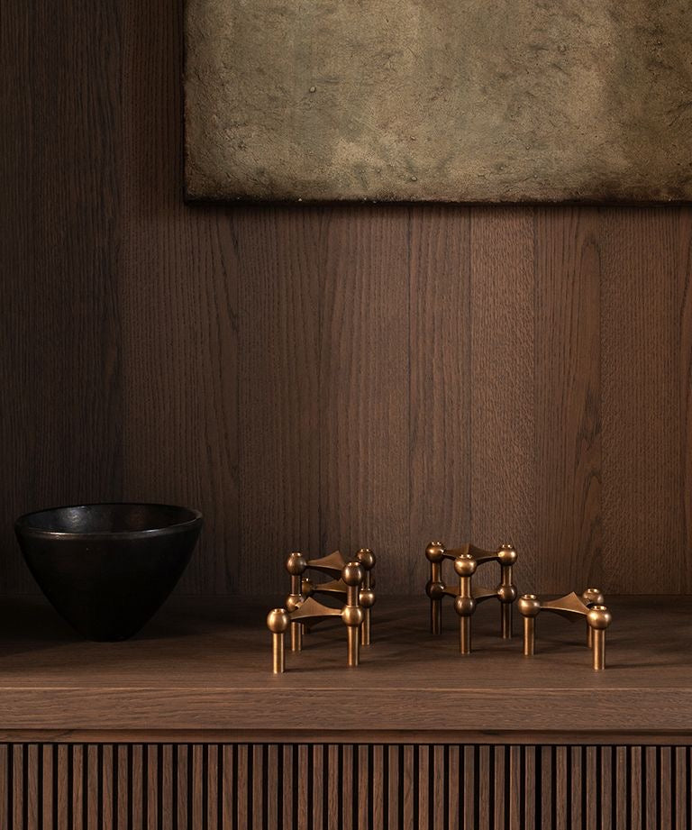 STOFF NAGEL - CANDLE HOLDER - BRASS
