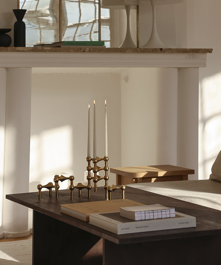 STOFF NAGEL CANDLE HOLDER BRASS