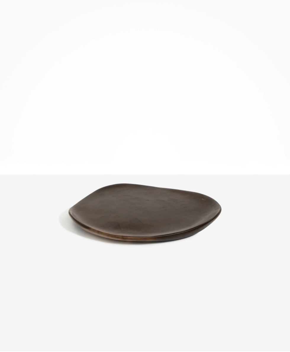 Dinosaur Designs - Pebble Plate - Cocoa
