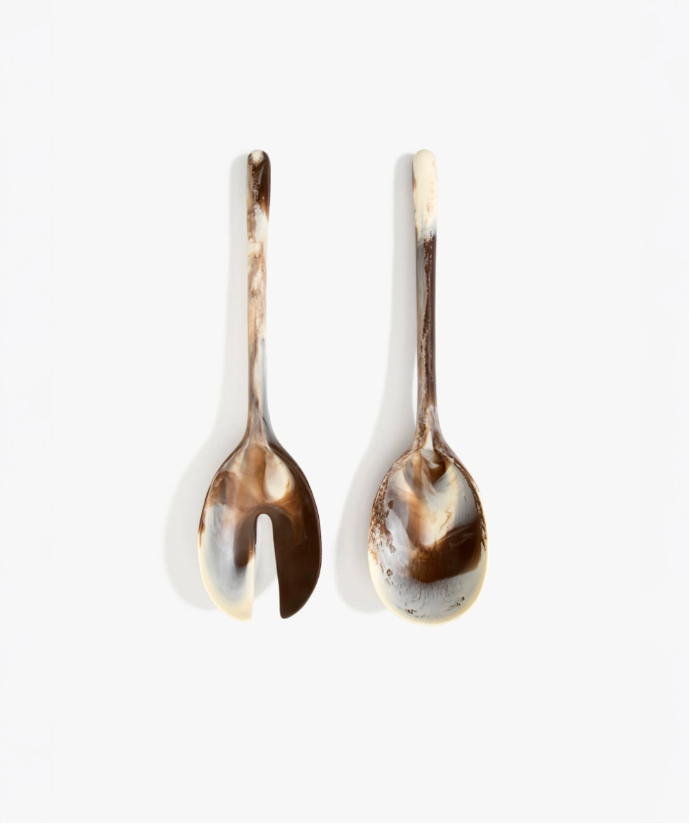 Dinosaur Designs - Long Stone Servers - Cappuccino