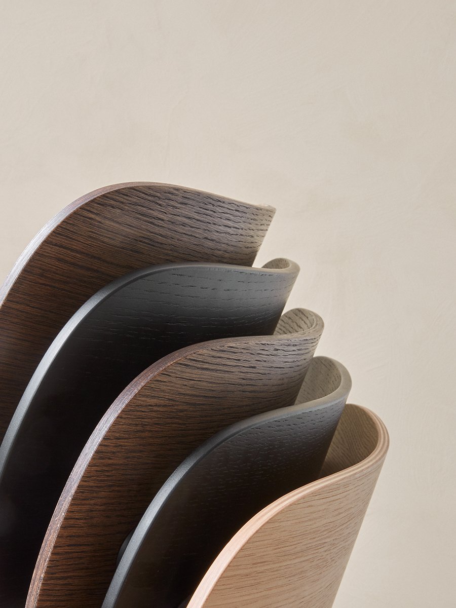 AUDO - Co Dining Chair - Black steel, Veneer