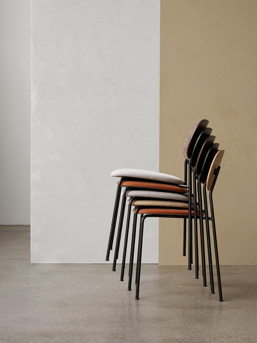 AUDO - Co Dining Chair - Black steel, Veneer