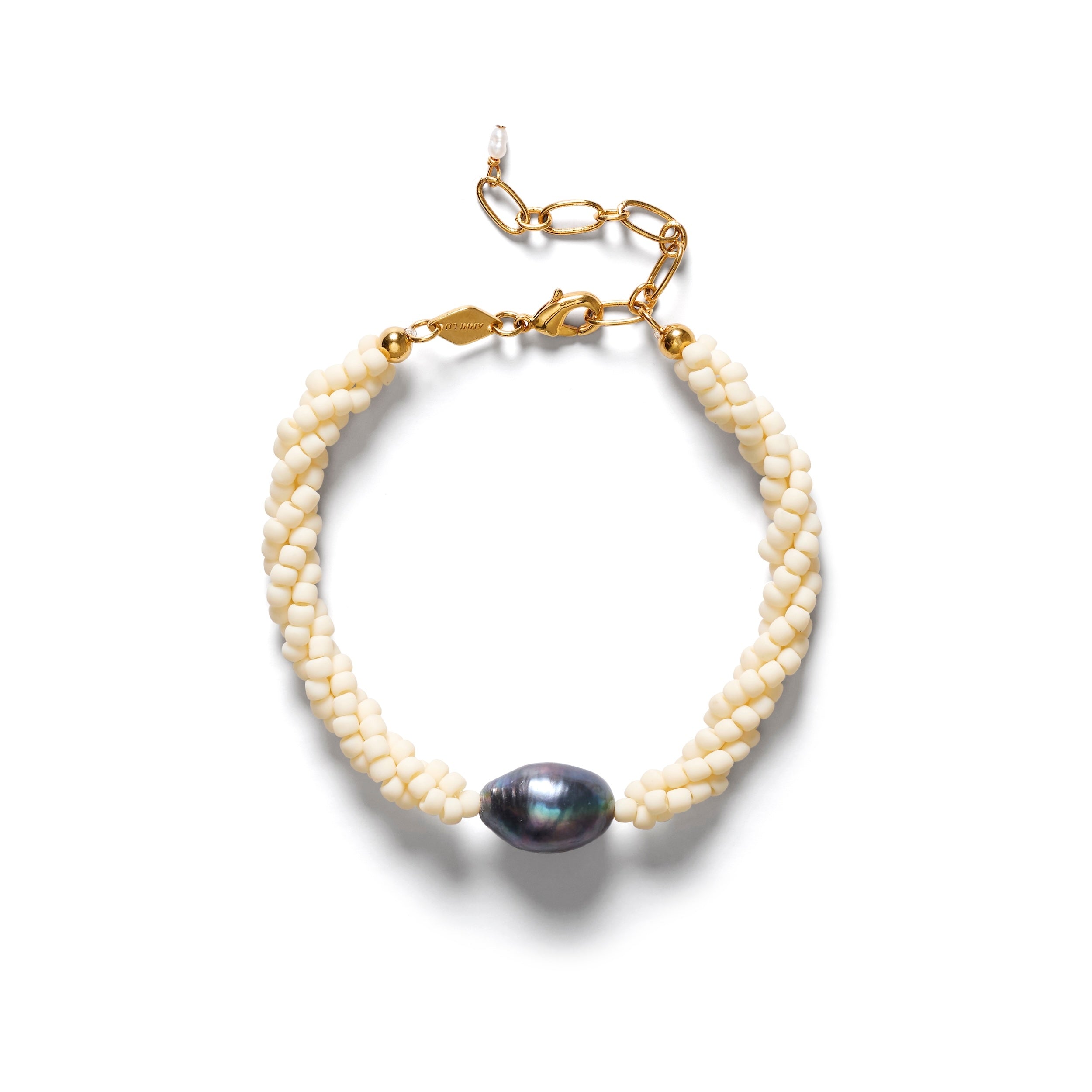 ANNI LU - Twisted Treasure Necklace - Ecru