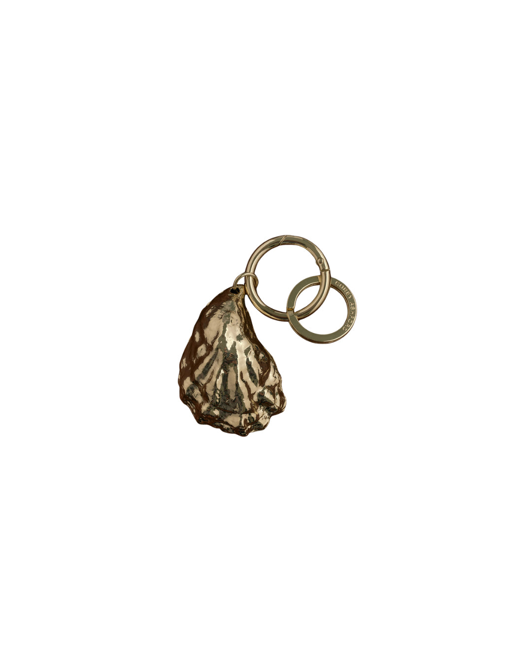 Corey Ashford - Oyster Keyring - Gold