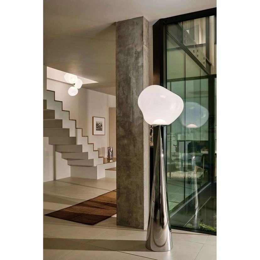 Tom Dixon - Melt Cone Fat Floor Lamp Opal/Black