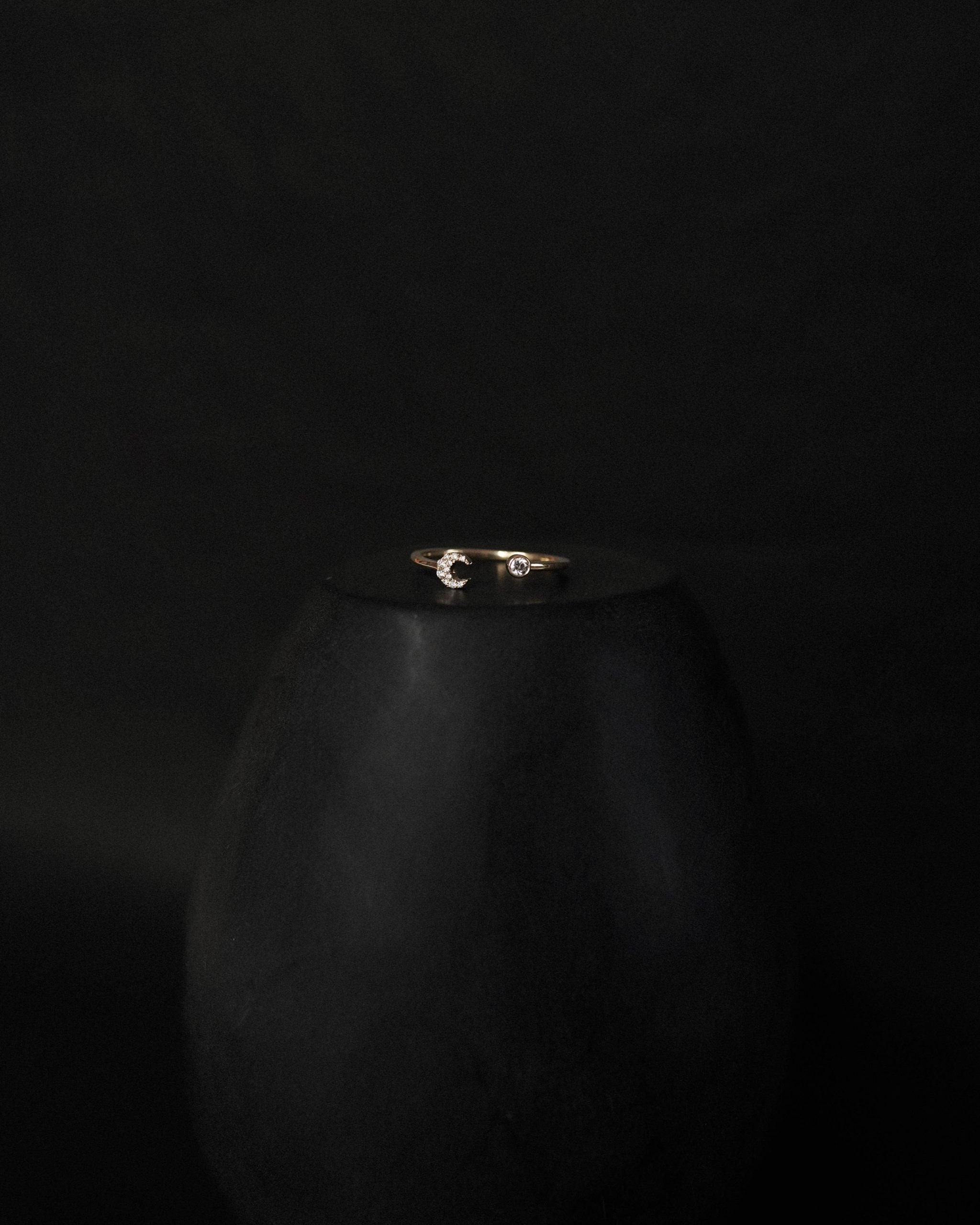 Constellate - Luna Band Ring -  18ct Gold Diamond