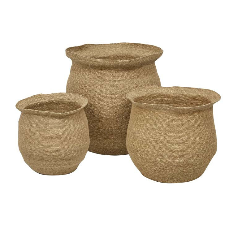 Woven Seagrass Baskets - Natural