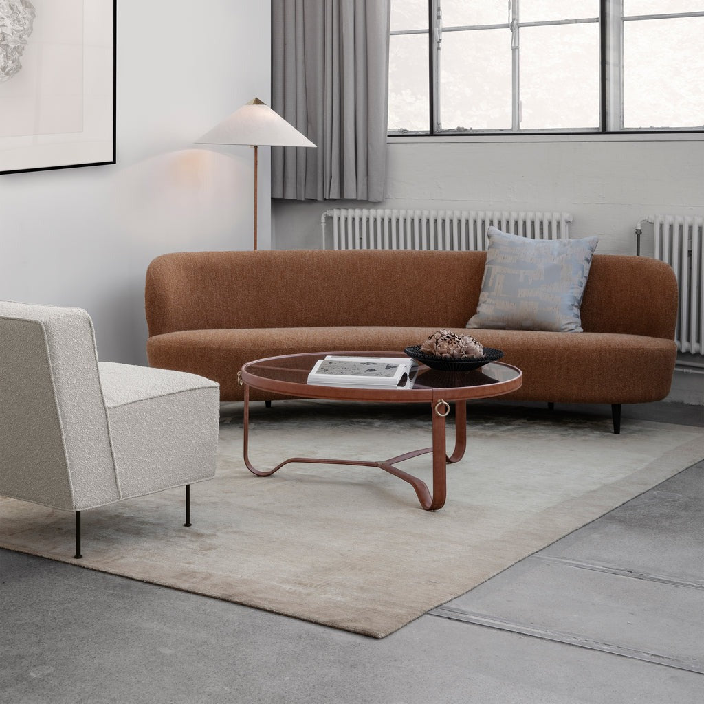 GUBI - Adnet Coffee Table - Tan Leather