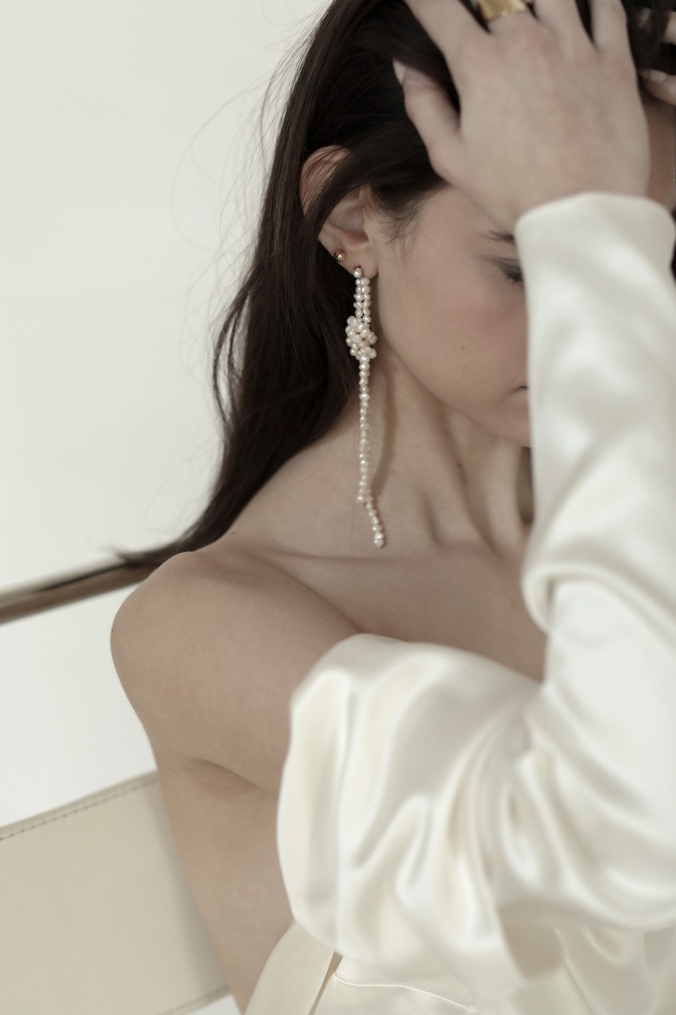 A.B Ellie Knotted Freshwater Pearl Strands - Post