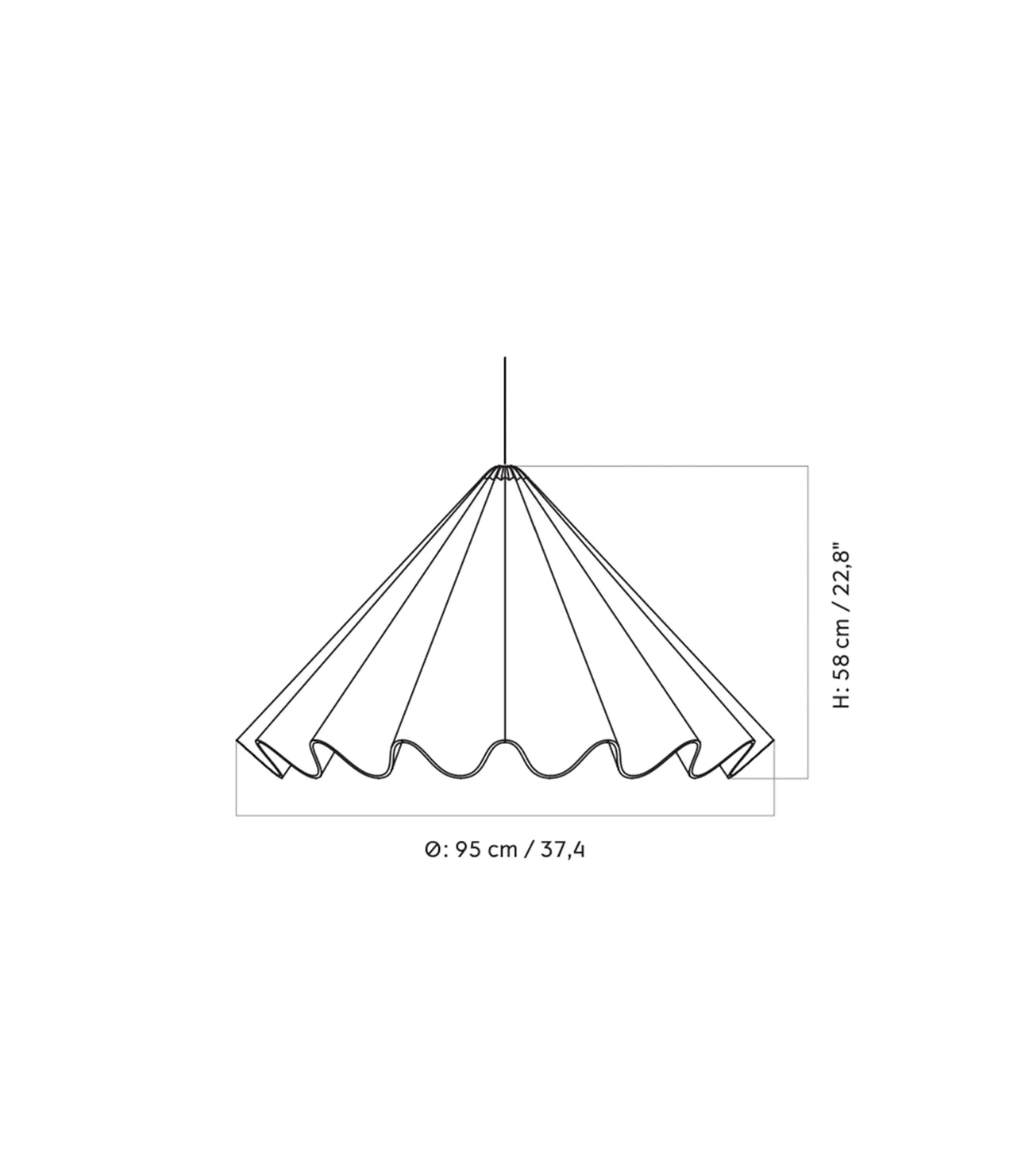 Dancing Pendant, Off White