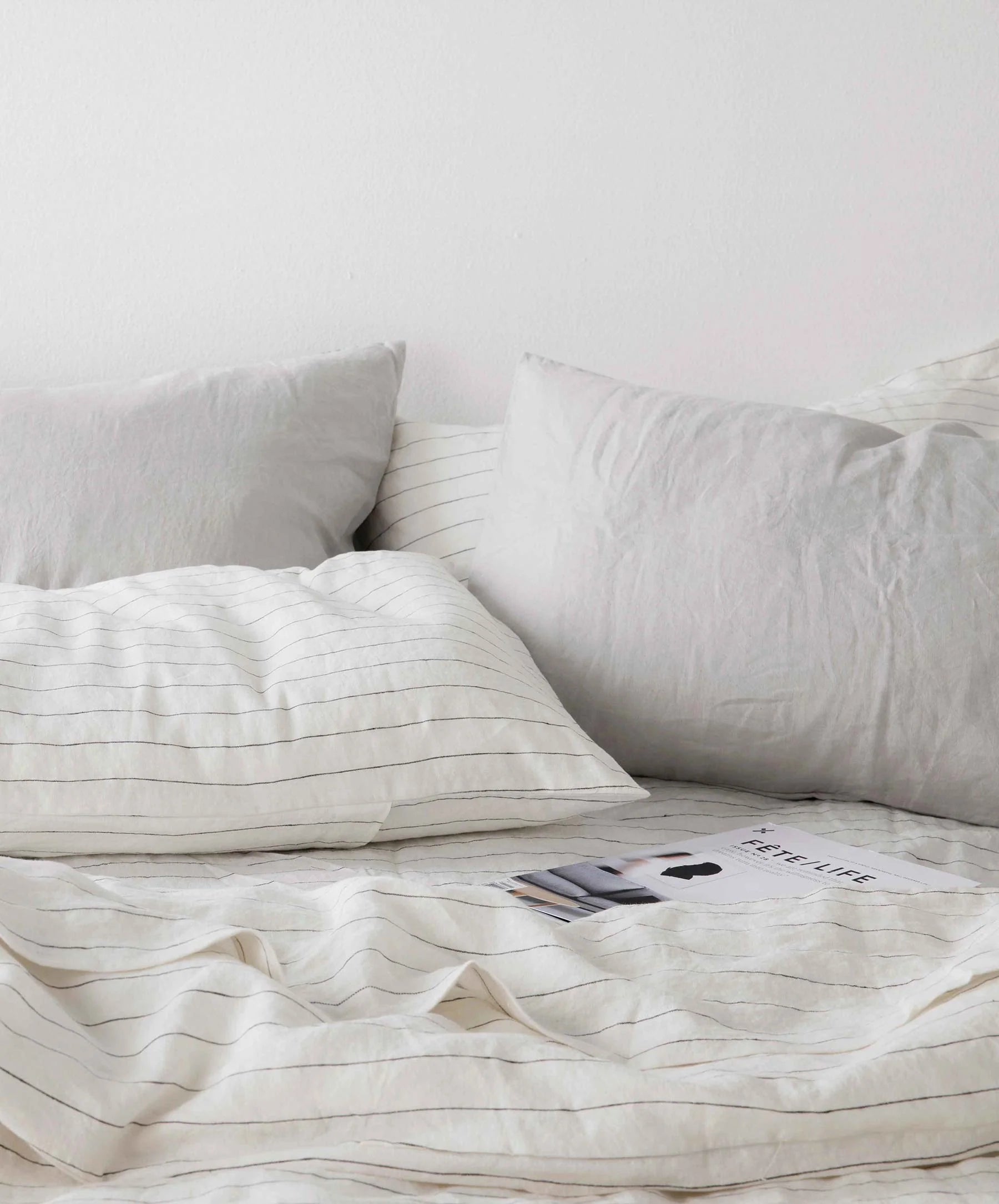 Cultiver - Linen Duvet Cover - Pencil Stripe - King