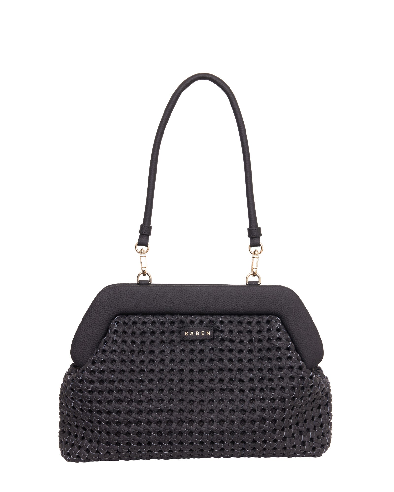 Saben - Ginny Shoulder Bag - Black Braid